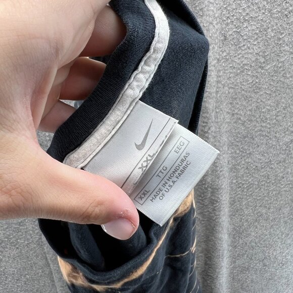 Vintage Nike Shirt Mens XXL Black Swoosh Logo Cotton Washed Y2K Streetwear - Picture 10 of 11